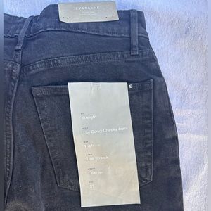 Everlane Curvy Cheeky Jean - Black - Straight - Size 27